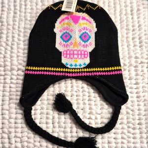 Colorful Skull Knit Beanie